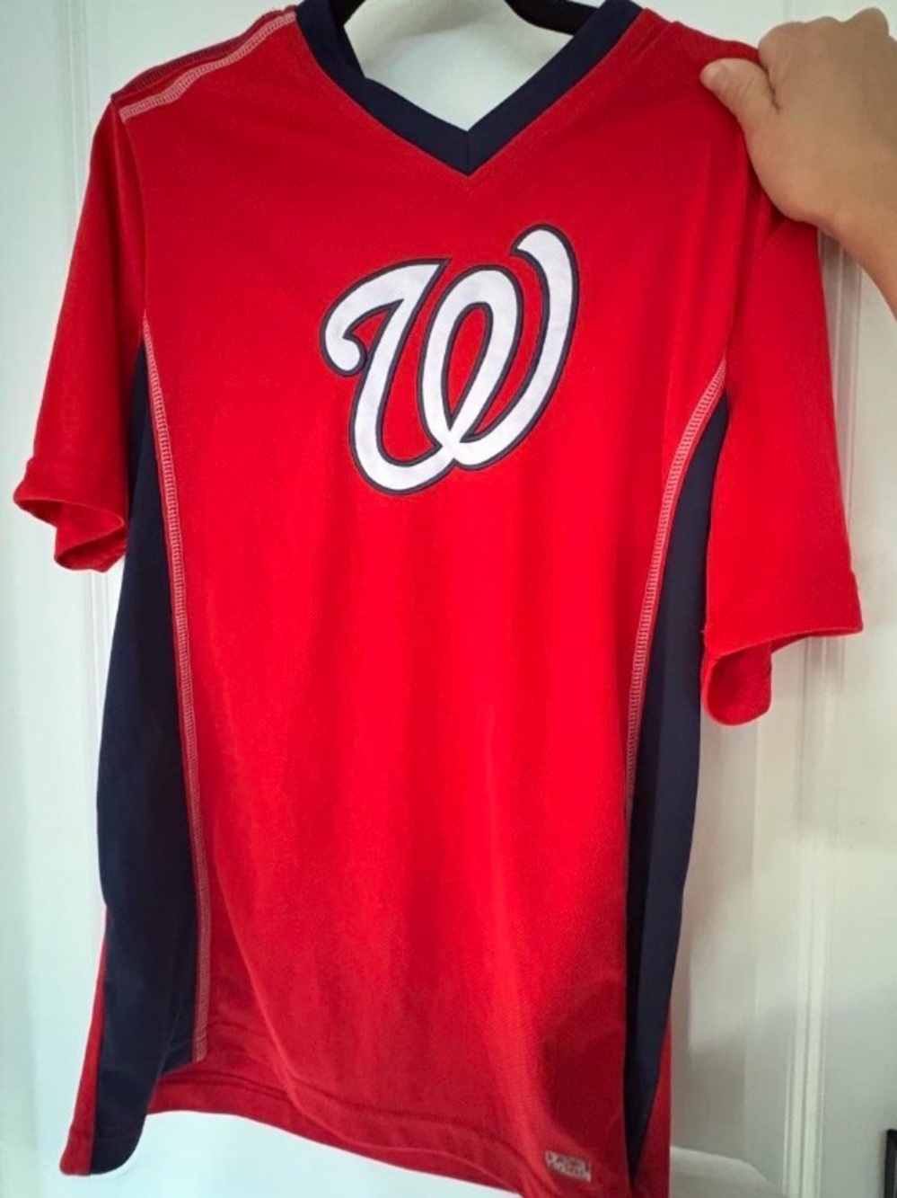 Washington Nationals Red Baseball Athletic Jersey